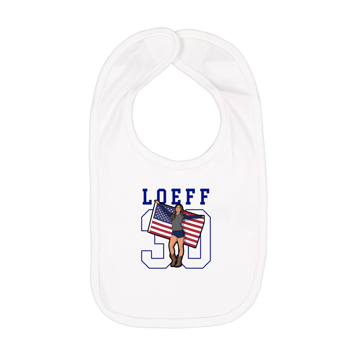Infant Bib — Shirsey in White