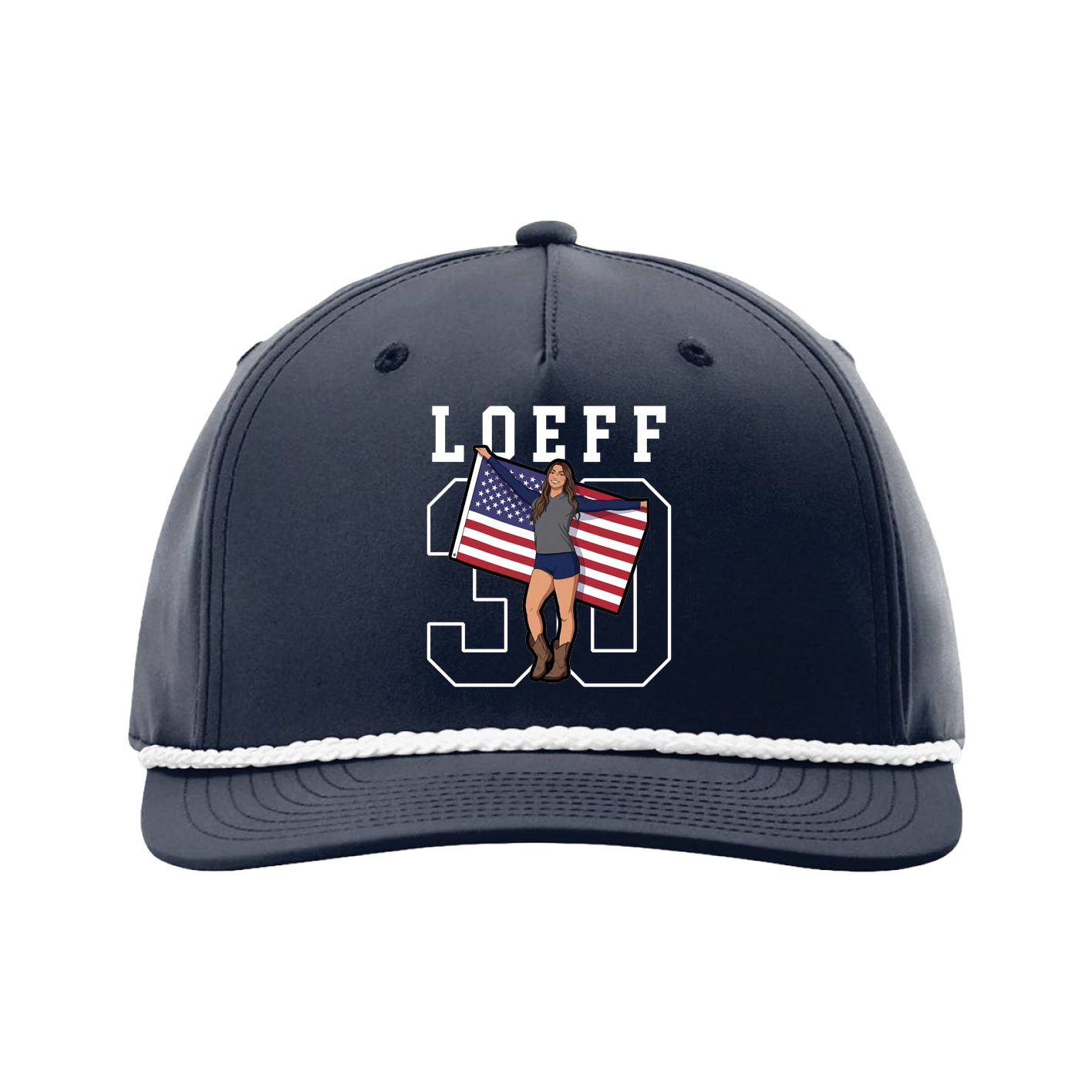 Five-Panel Classic Rope Cap — Shirsey in Navy