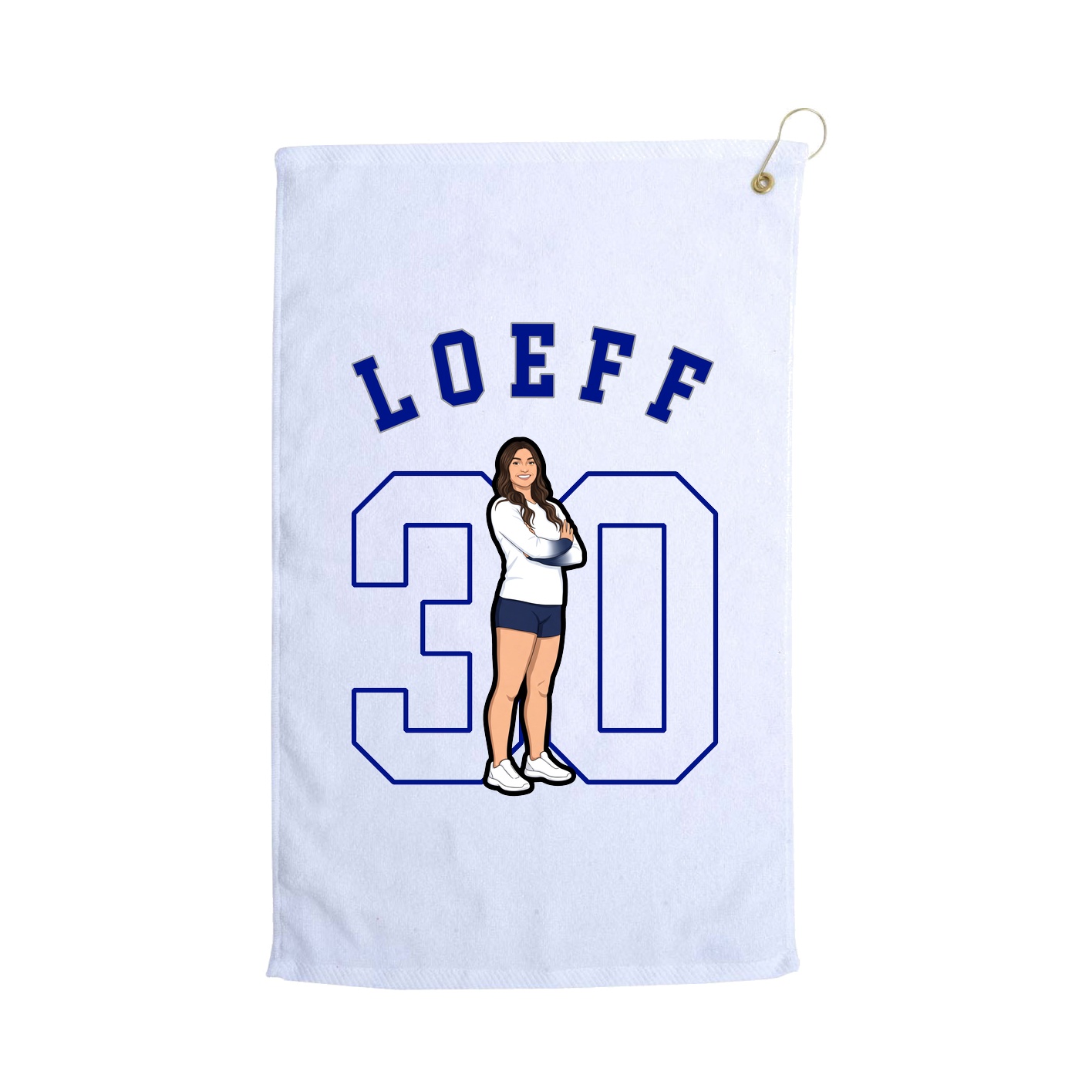Golf Towel — Shirsey Arch in White