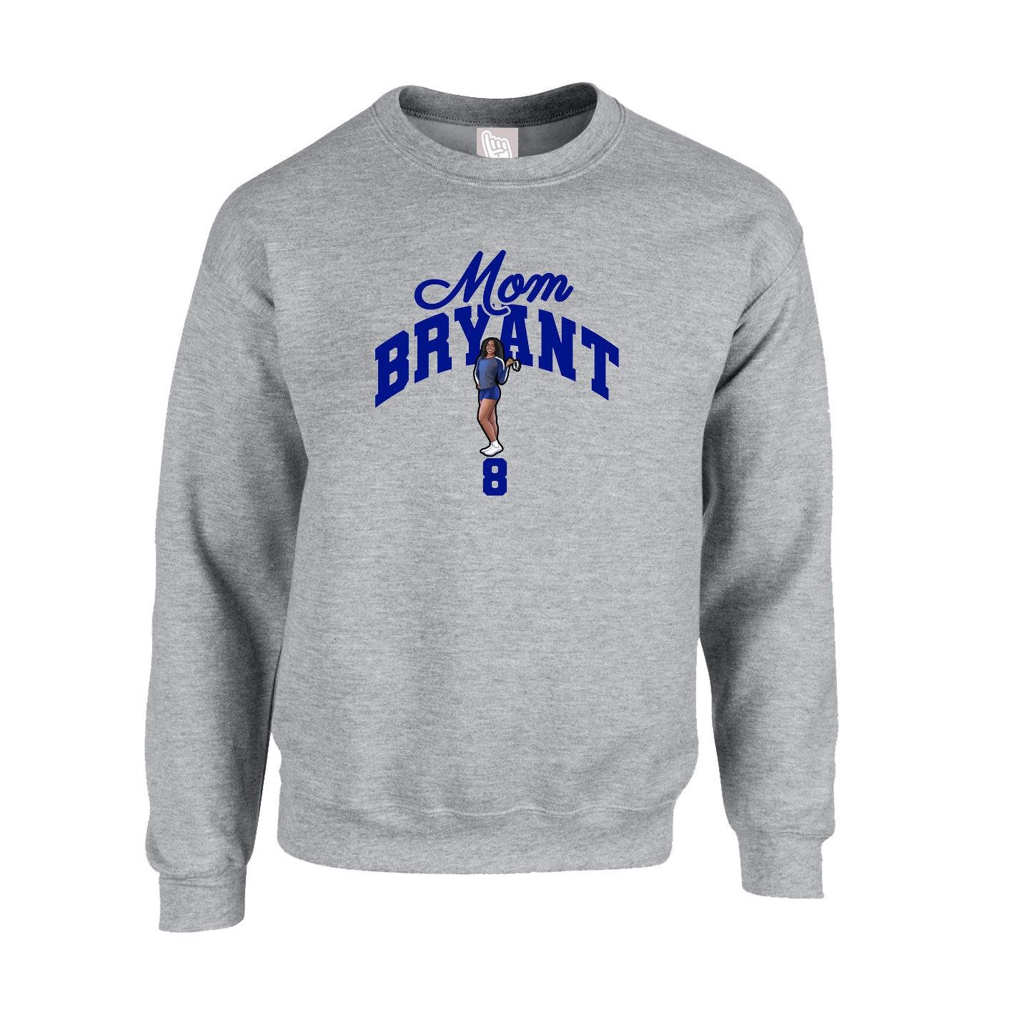 Fleece Crew — Mothers Day Arch in Grey
