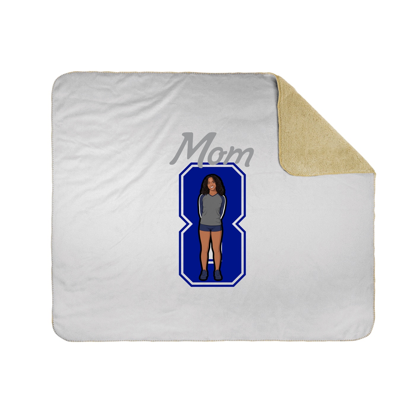 Throw Blanket — Mothers Day Shirsey in White
