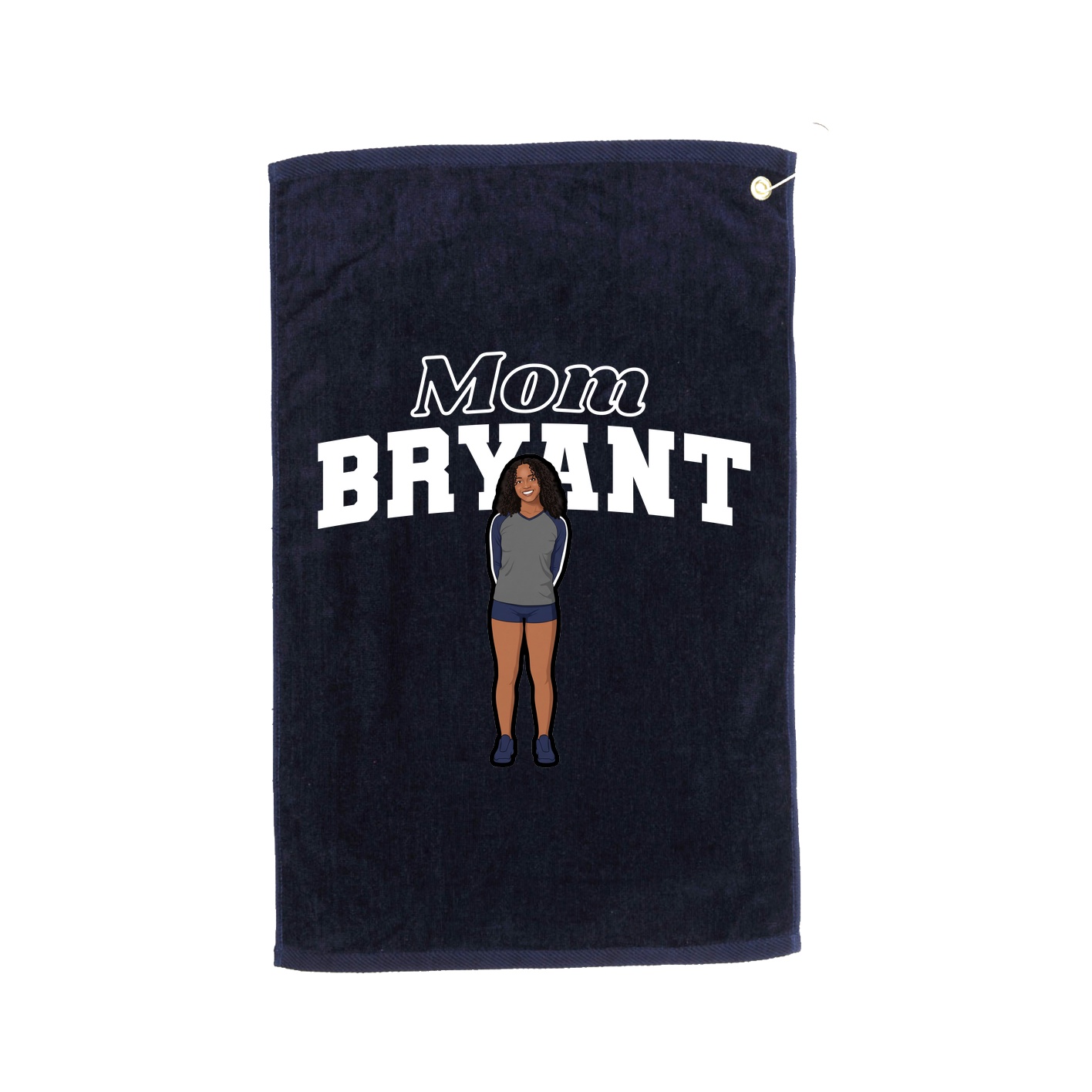 Golf Towel — Mothers Day Block in Navy