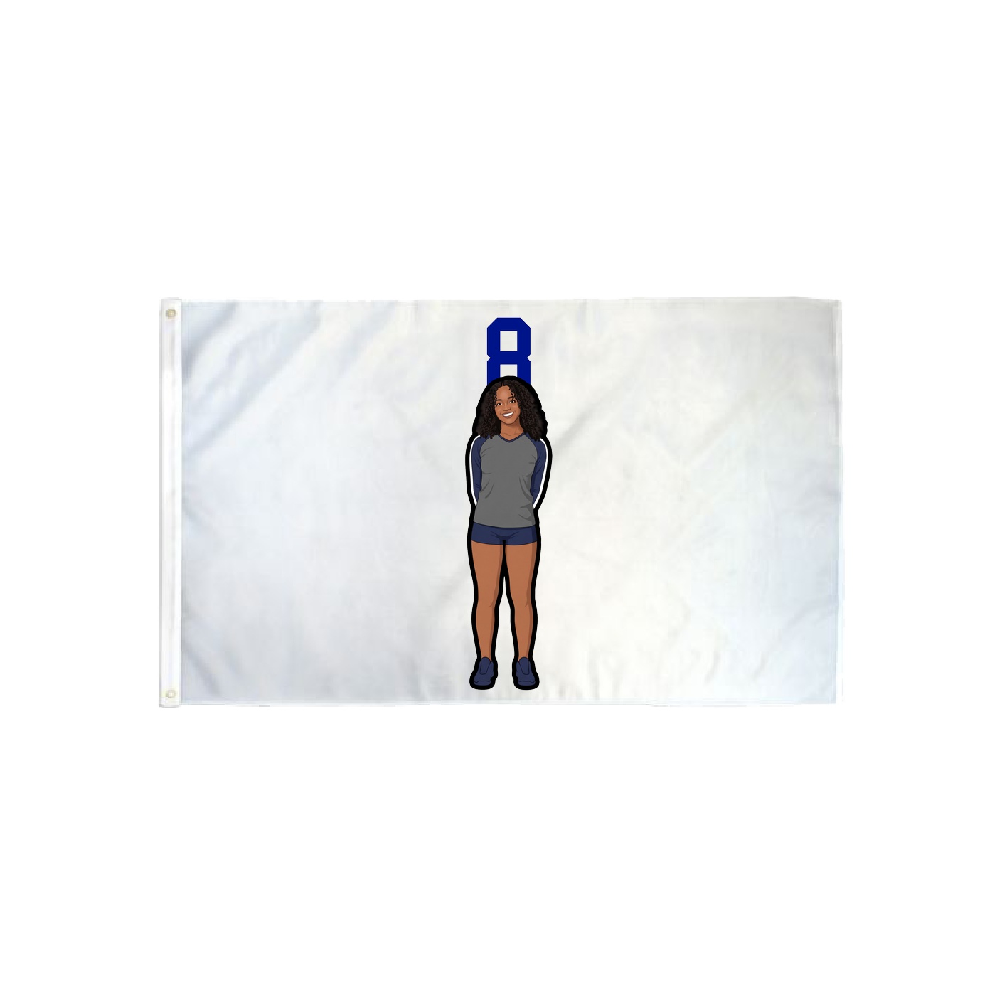 3x5 Flag — Number Top in Classic