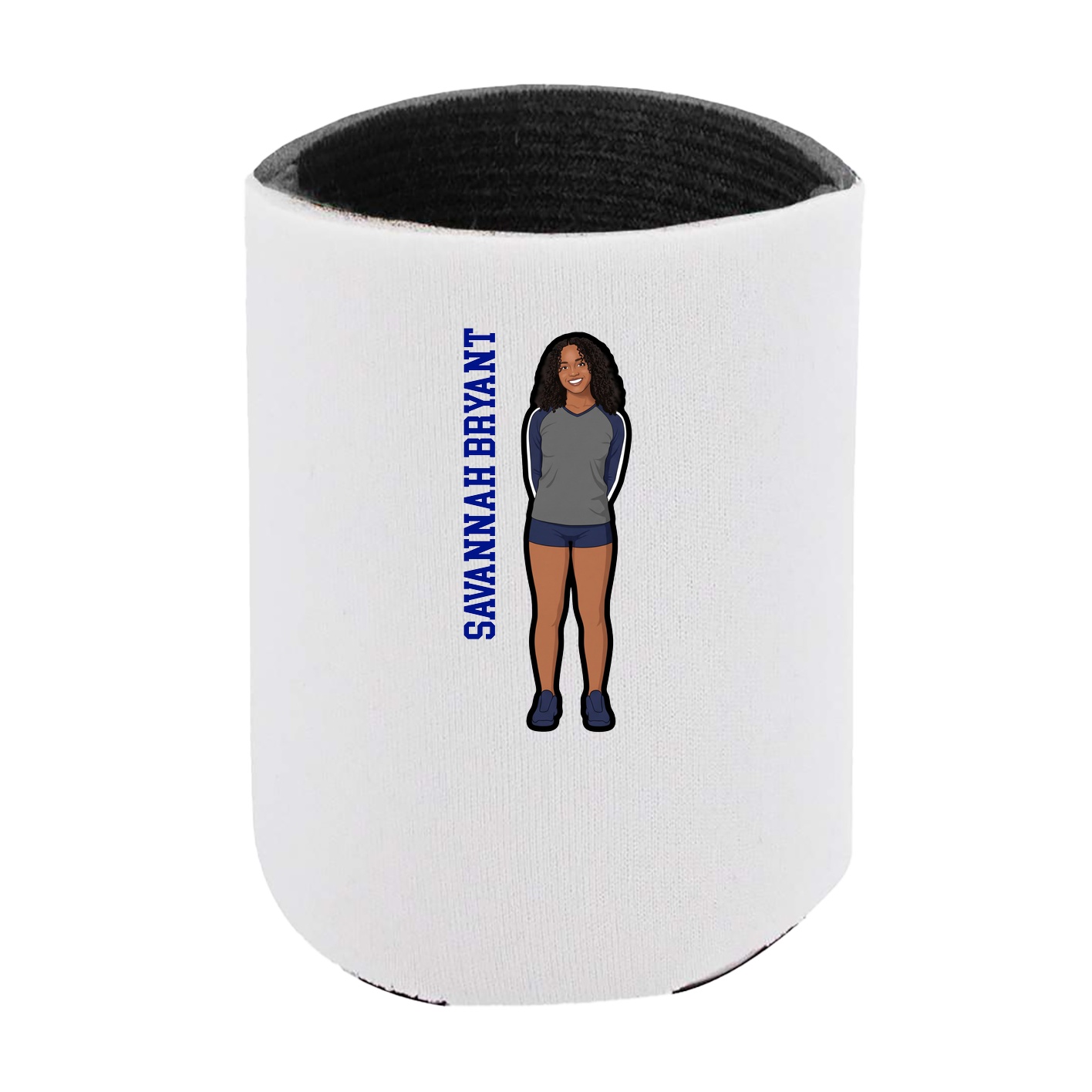 Can Holder — Name Vertical in White