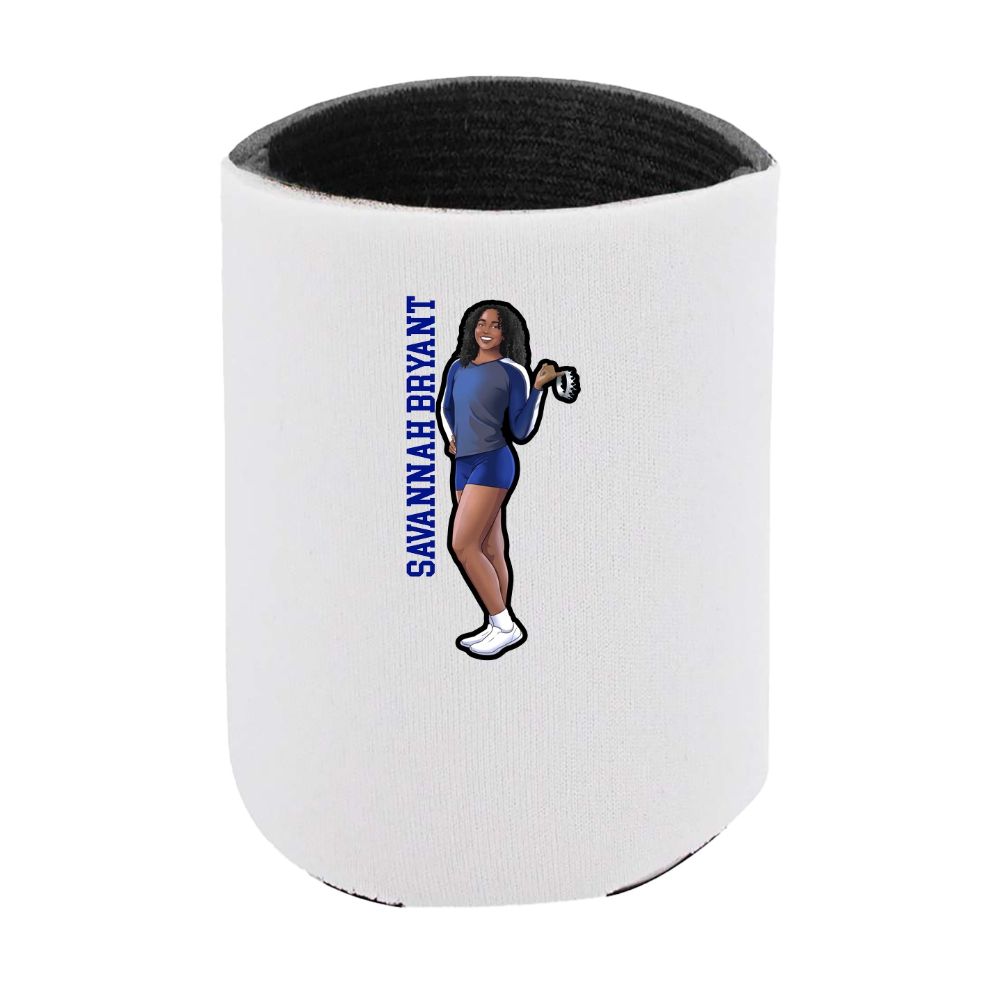 Can Holder — Name Vertical in White