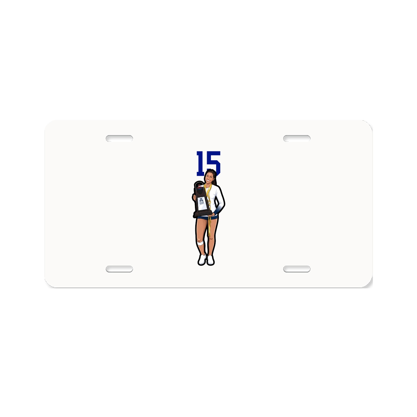 License Plate — Number Top in Classic