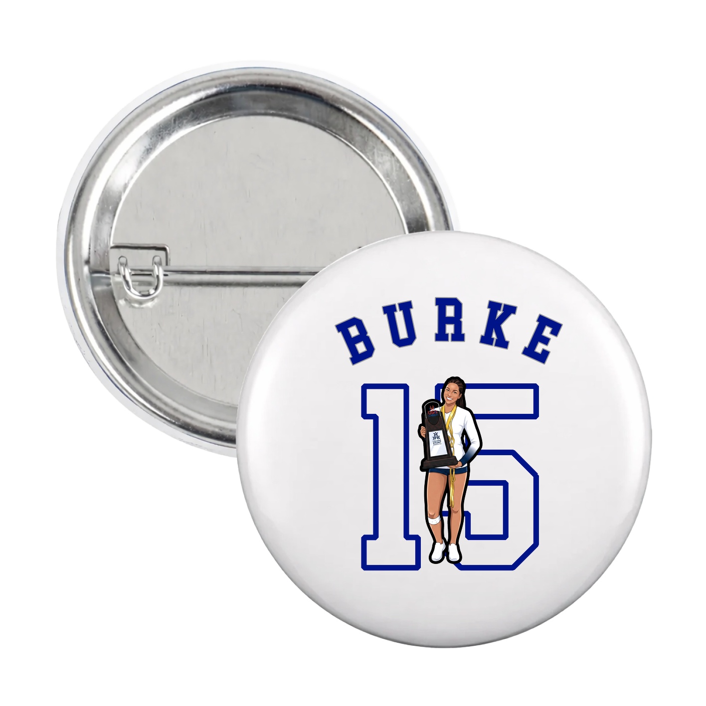 Game Day Button — Shirsey Arch in White
