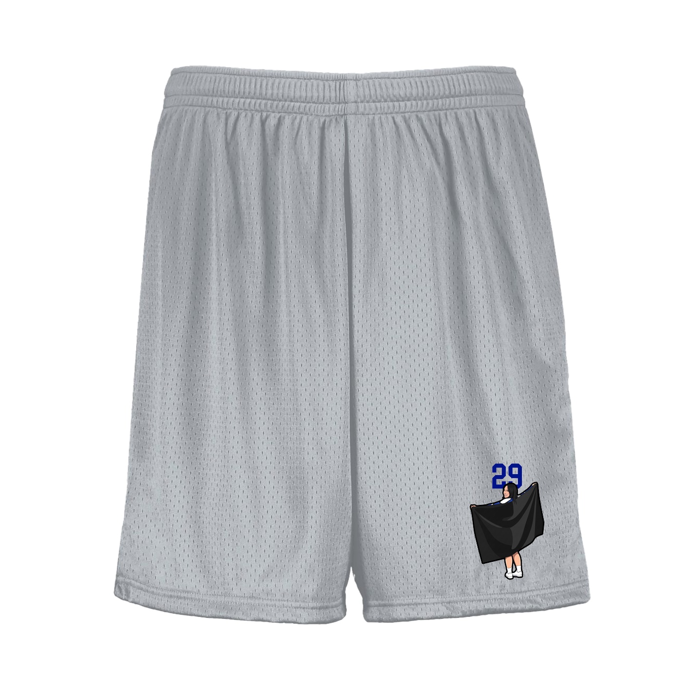 Shorts — Number Top in Silver