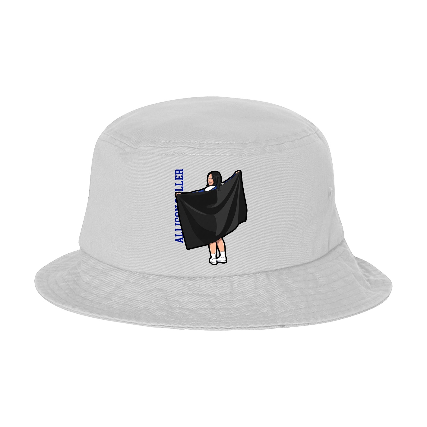 Bucket Cap — Name Vertical in White