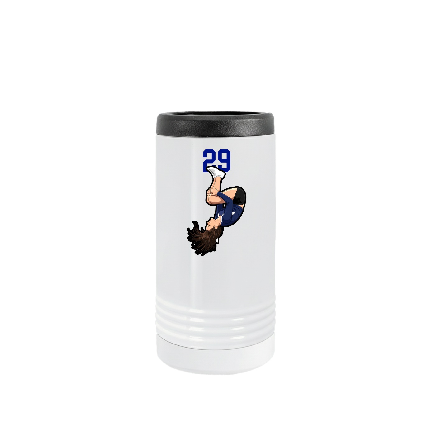 Slim Beverage Holder — Number Top in White