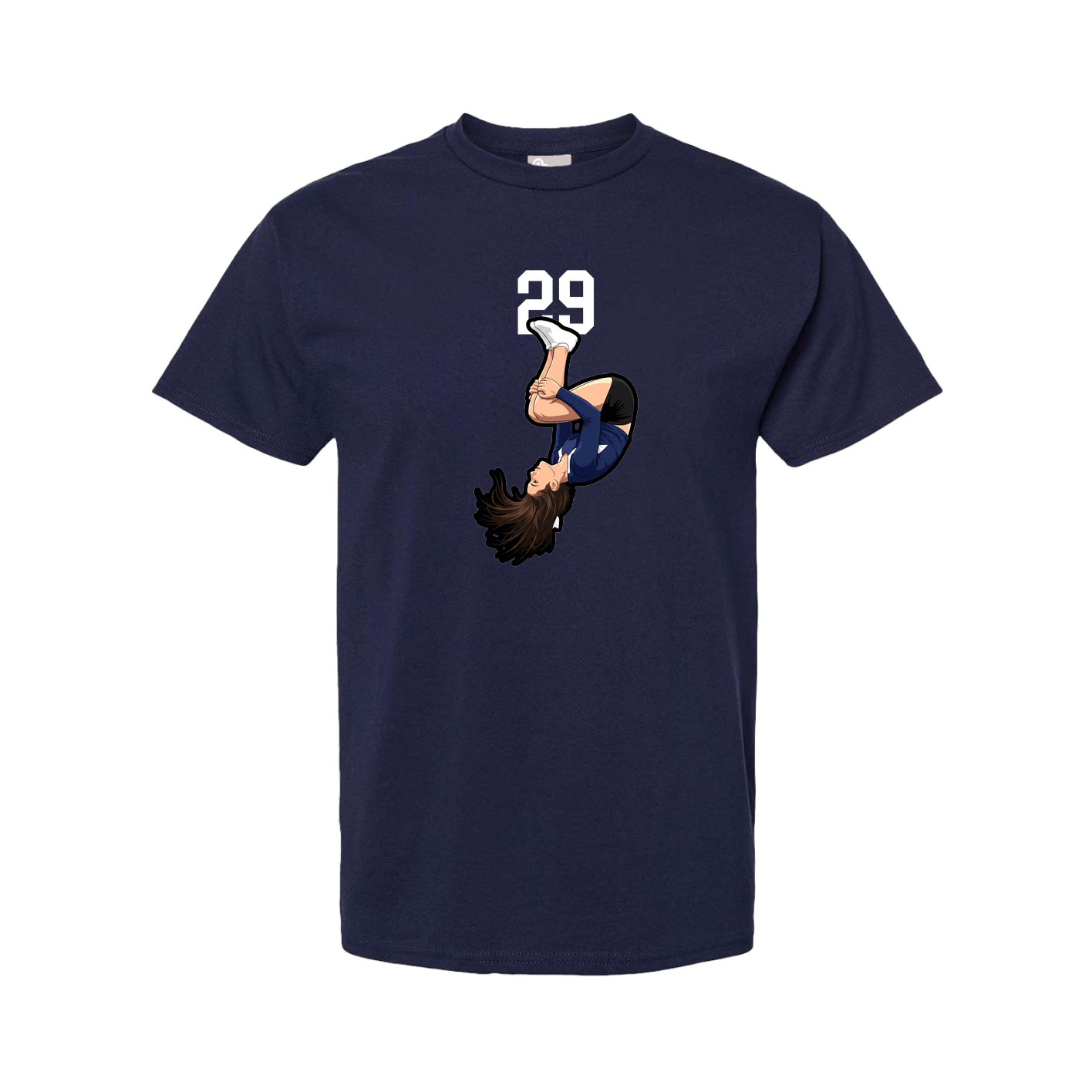 Tee — Number Top in Navy