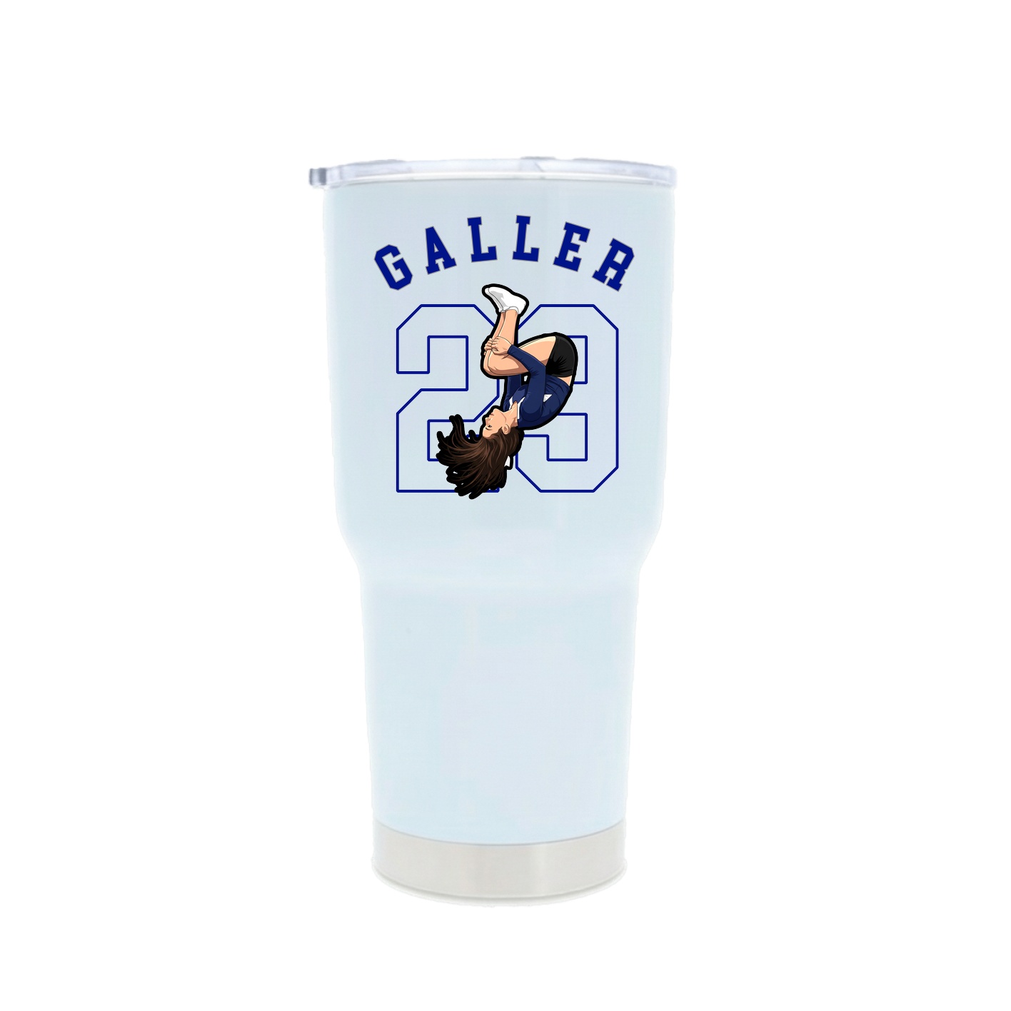 30oz Stainless Steel Tumbler — Shirsey Arch in White