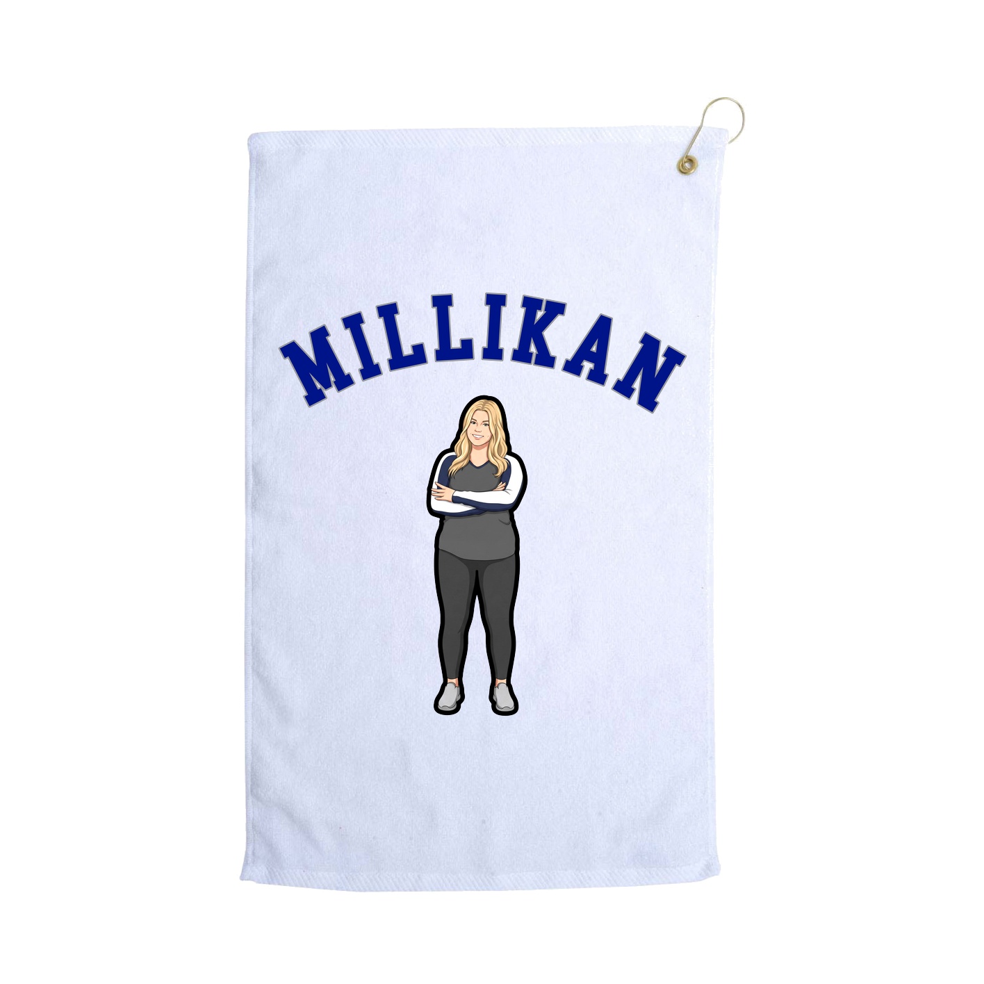 Golf Towel — Shirsey Arch in White