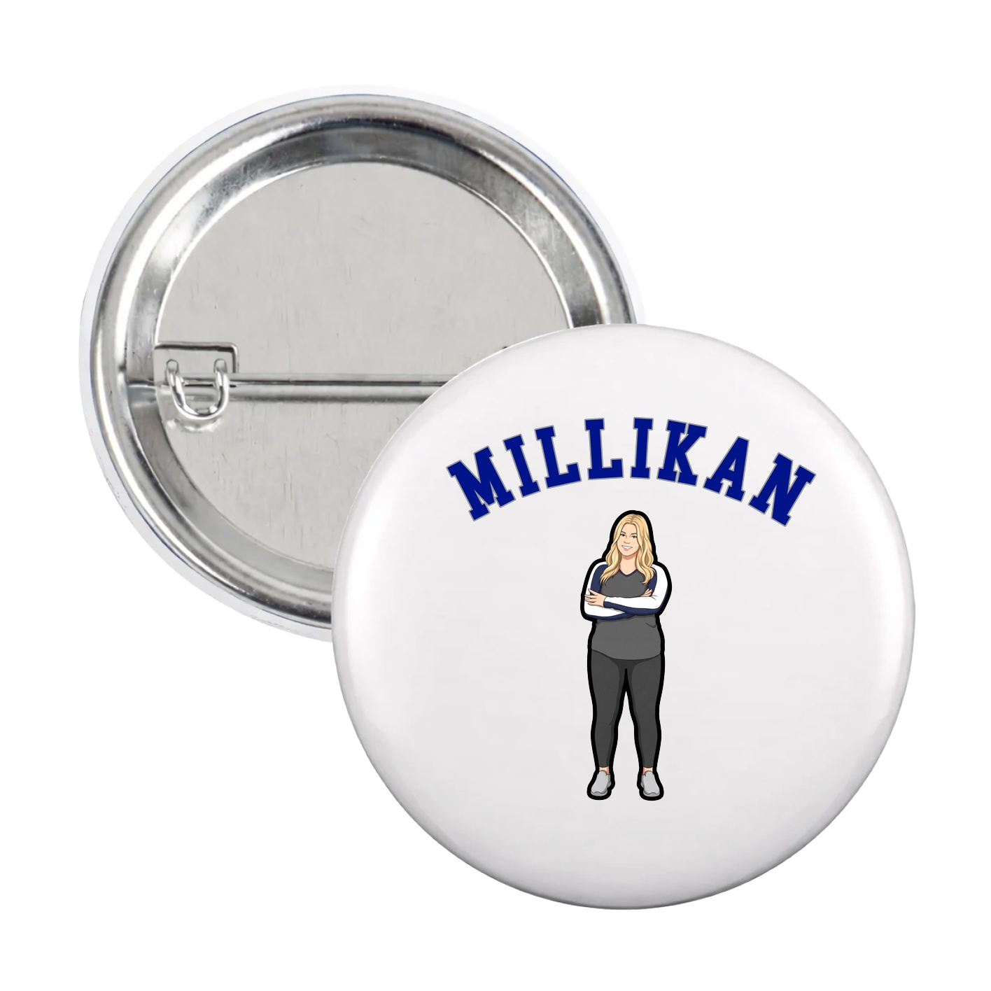 Game Day Button — Shirsey Arch in White