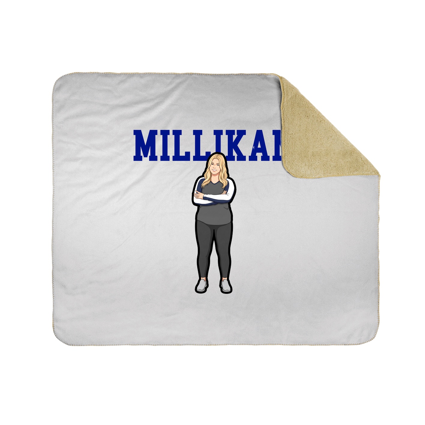 Throw Blanket — Shirsey in White