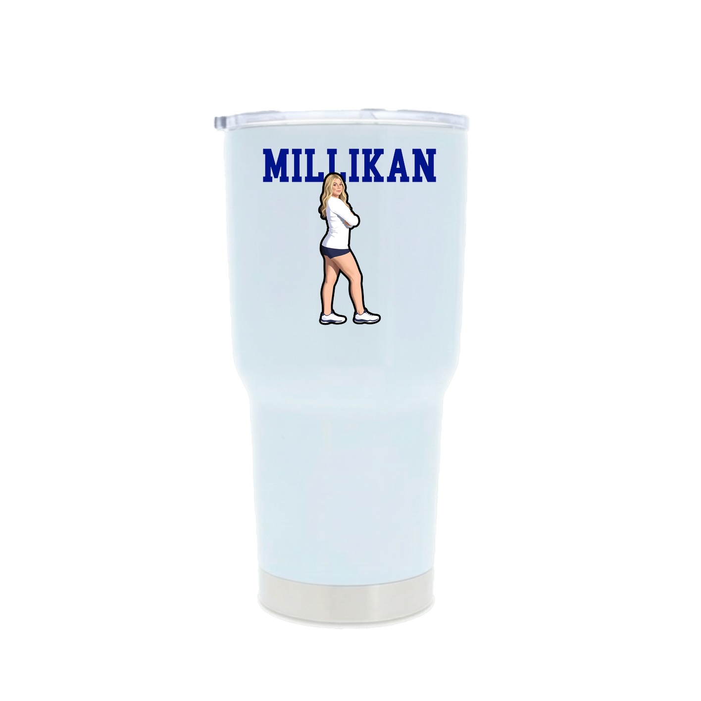 30oz Stainless Steel Tumbler — Shirsey in White