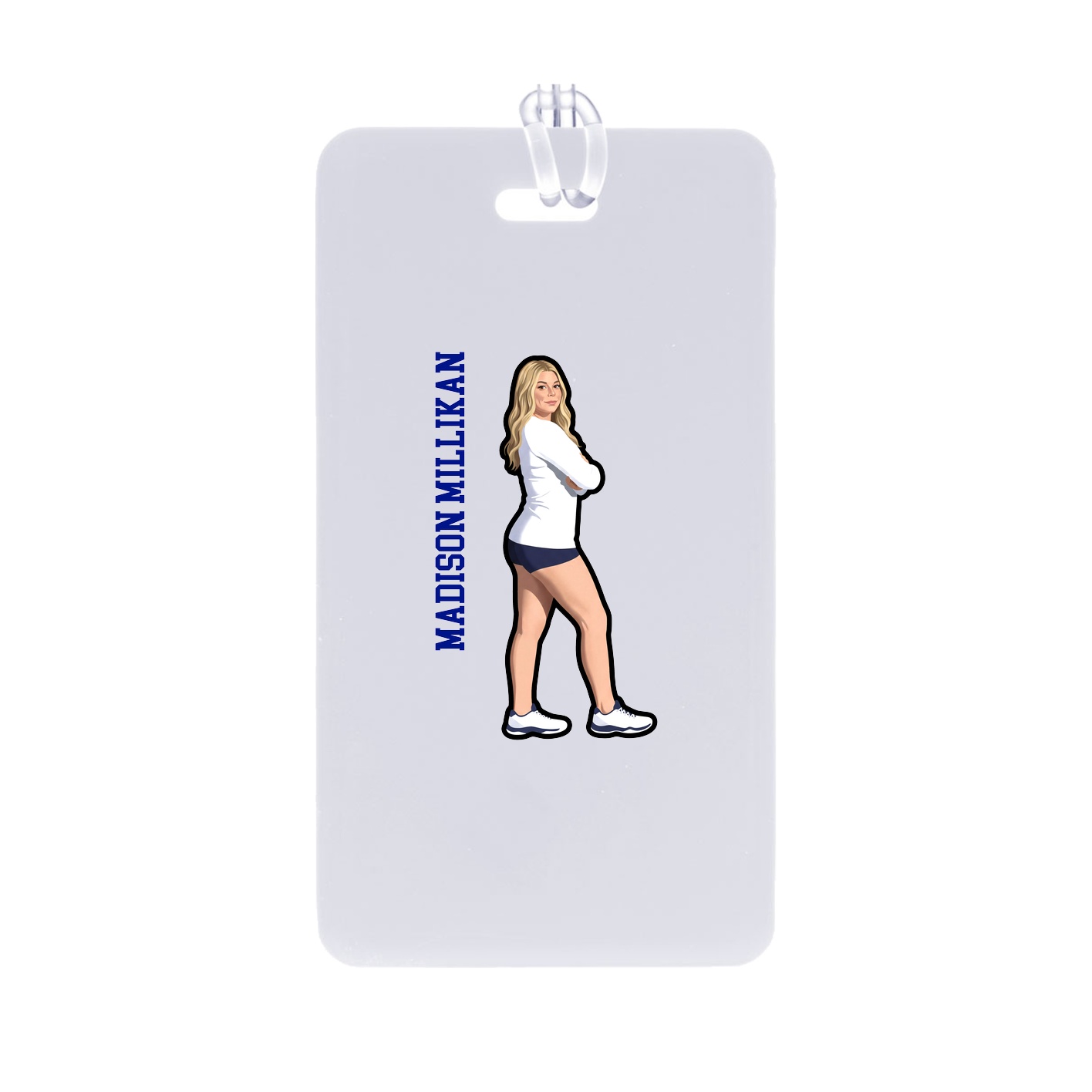 Bag Tag — Name Vertical in Classic