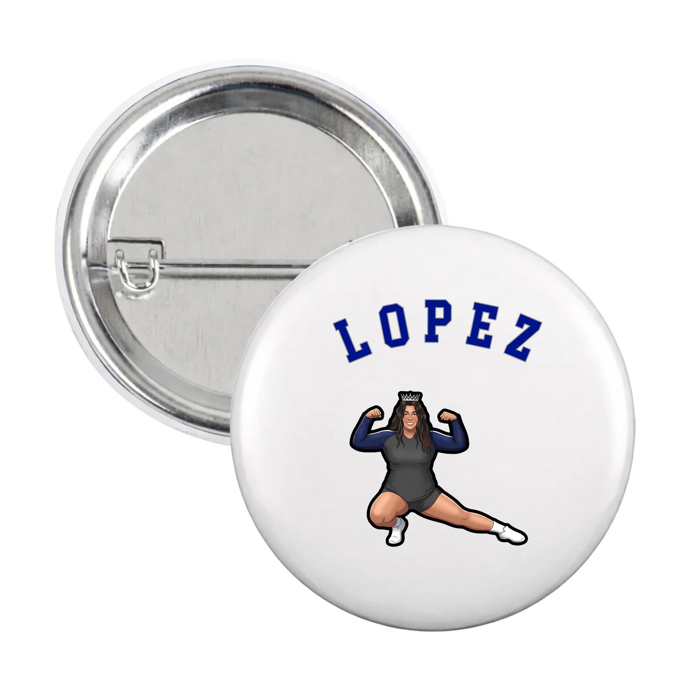 Game Day Button — Shirsey Arch in White