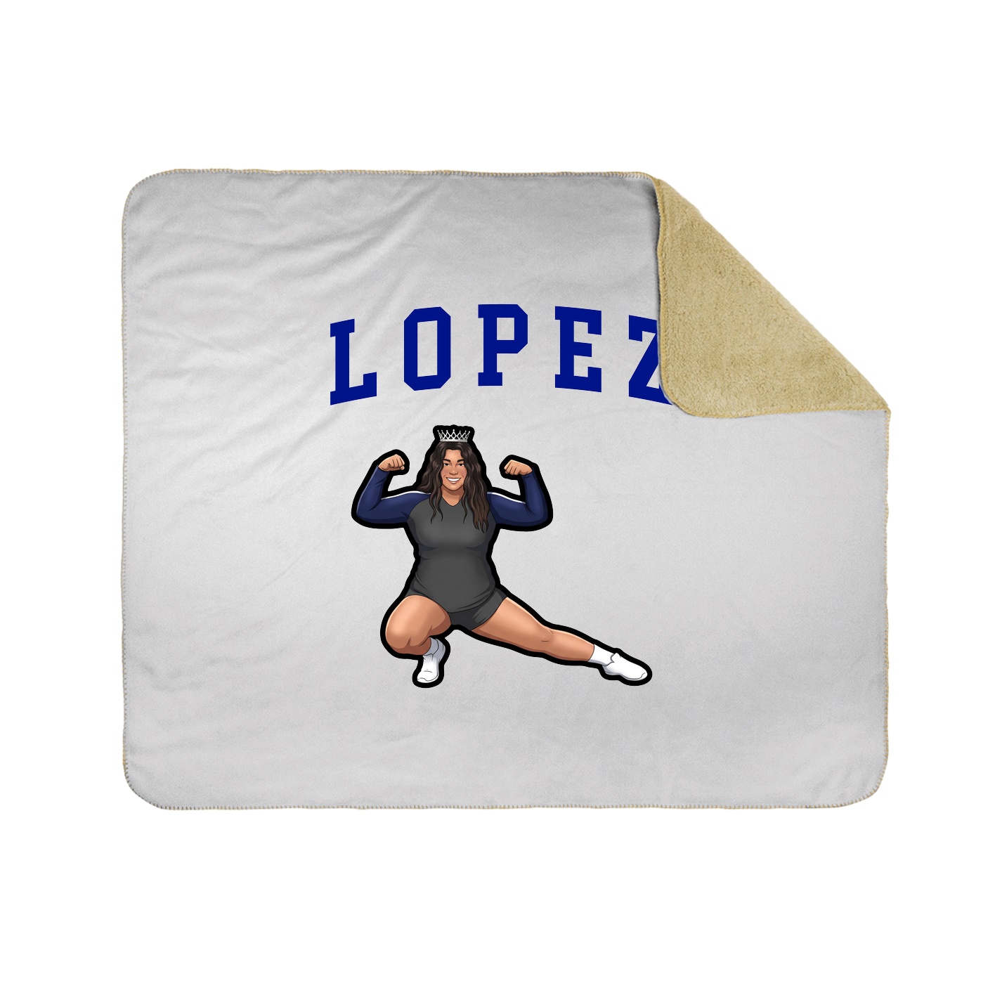Throw Blanket — Shirsey in White
