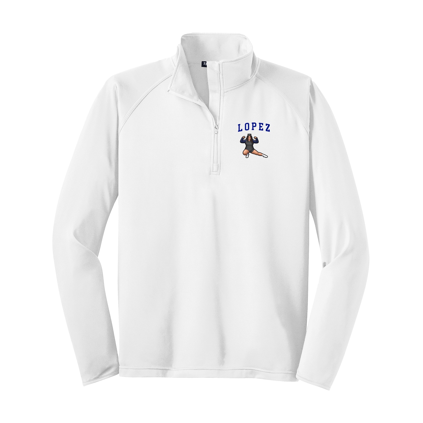 Q-Zip Pullover — Shirsey in White