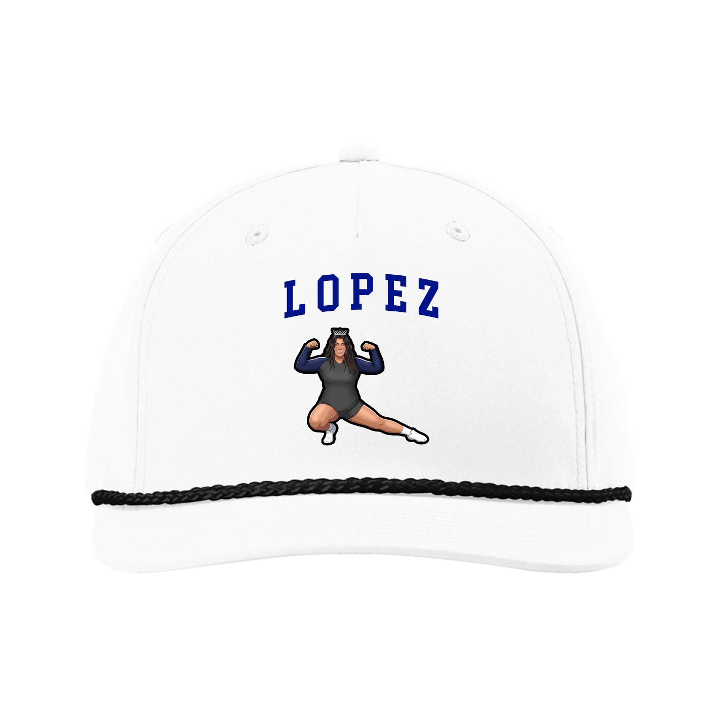 Five-Panel Classic Rope Cap — Shirsey in White