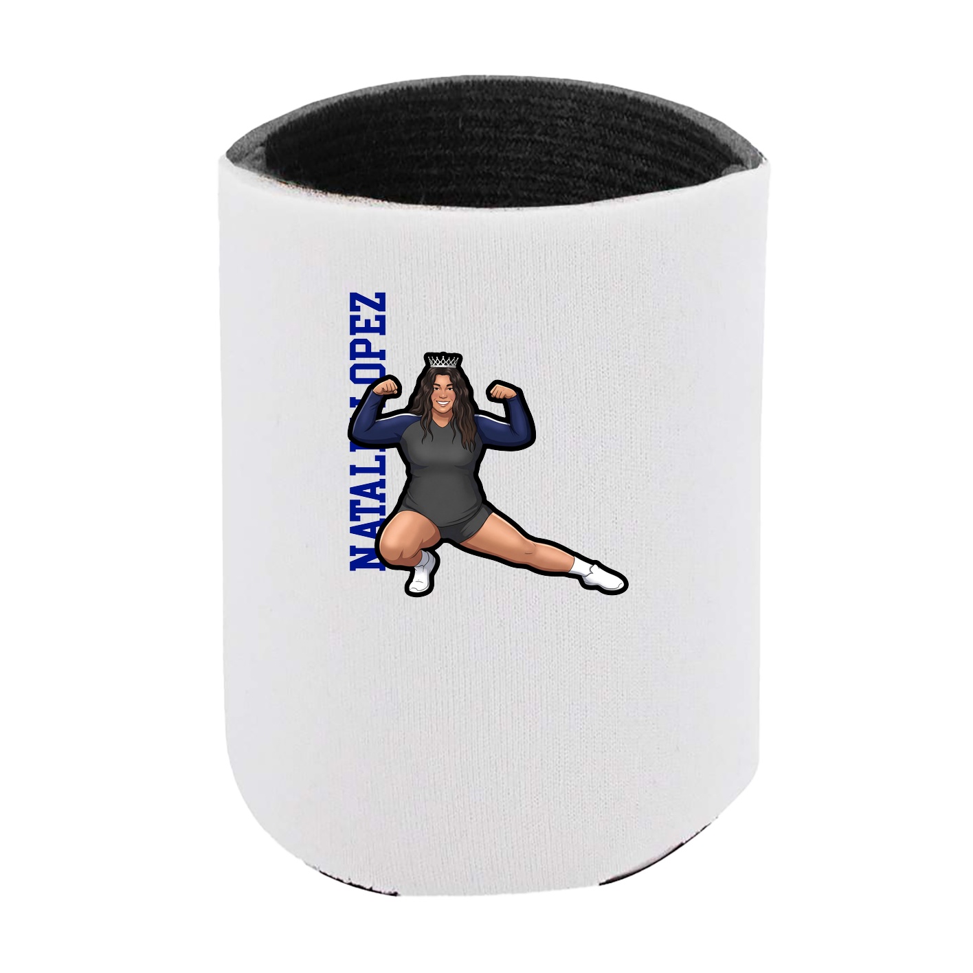 Can Holder — Name Vertical in White