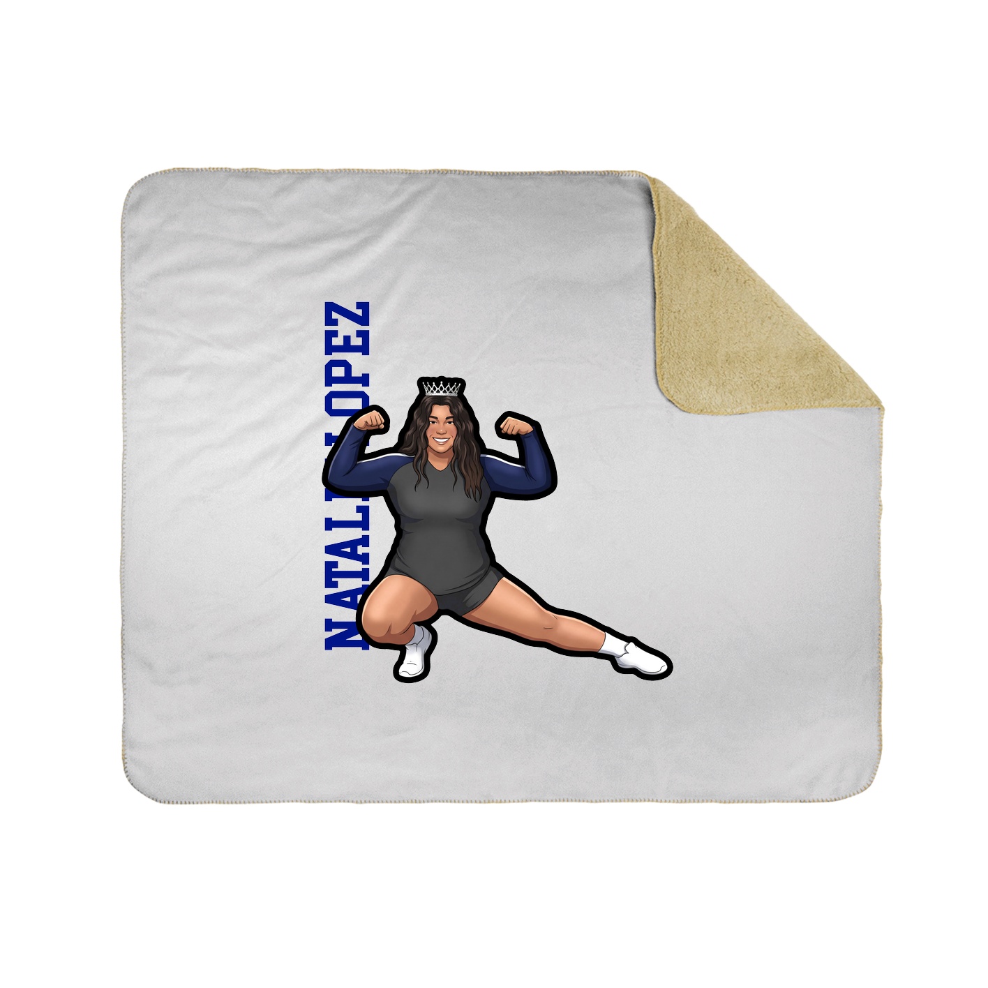 50x60 Sherpa Lined Throw Blanket