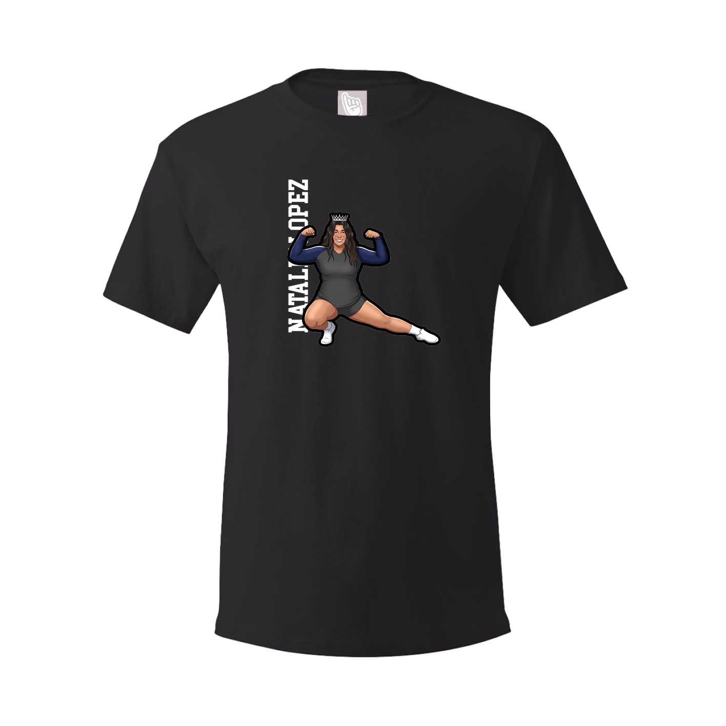 Youth Tee — Name Vertical in Black