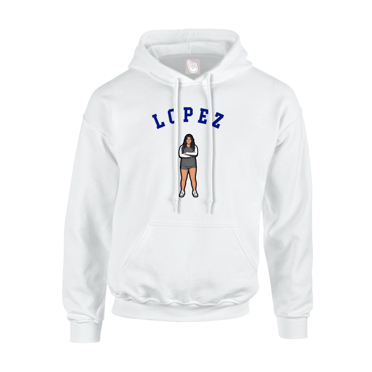 Hoodie — Shirsey Arch in White
