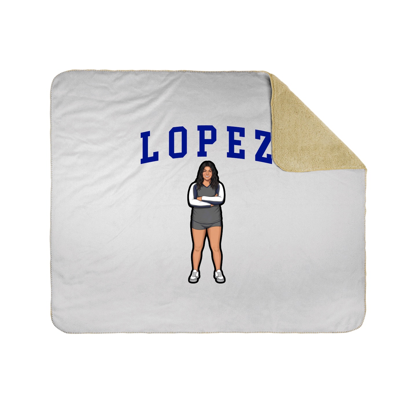 Throw Blanket — Shirsey in White
