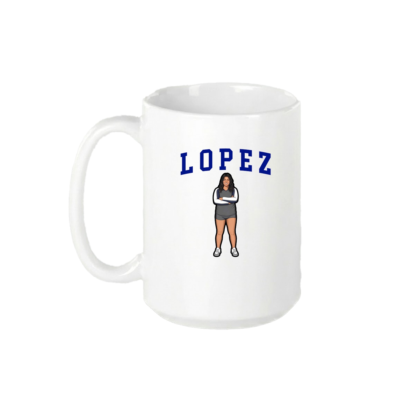 15oz Coffee Mug — Shirsey in White