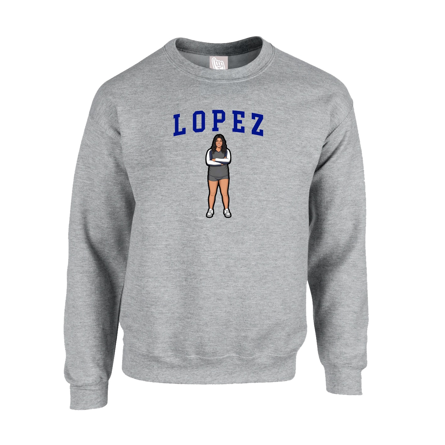 Fleece Crew — Shirsey in Grey
