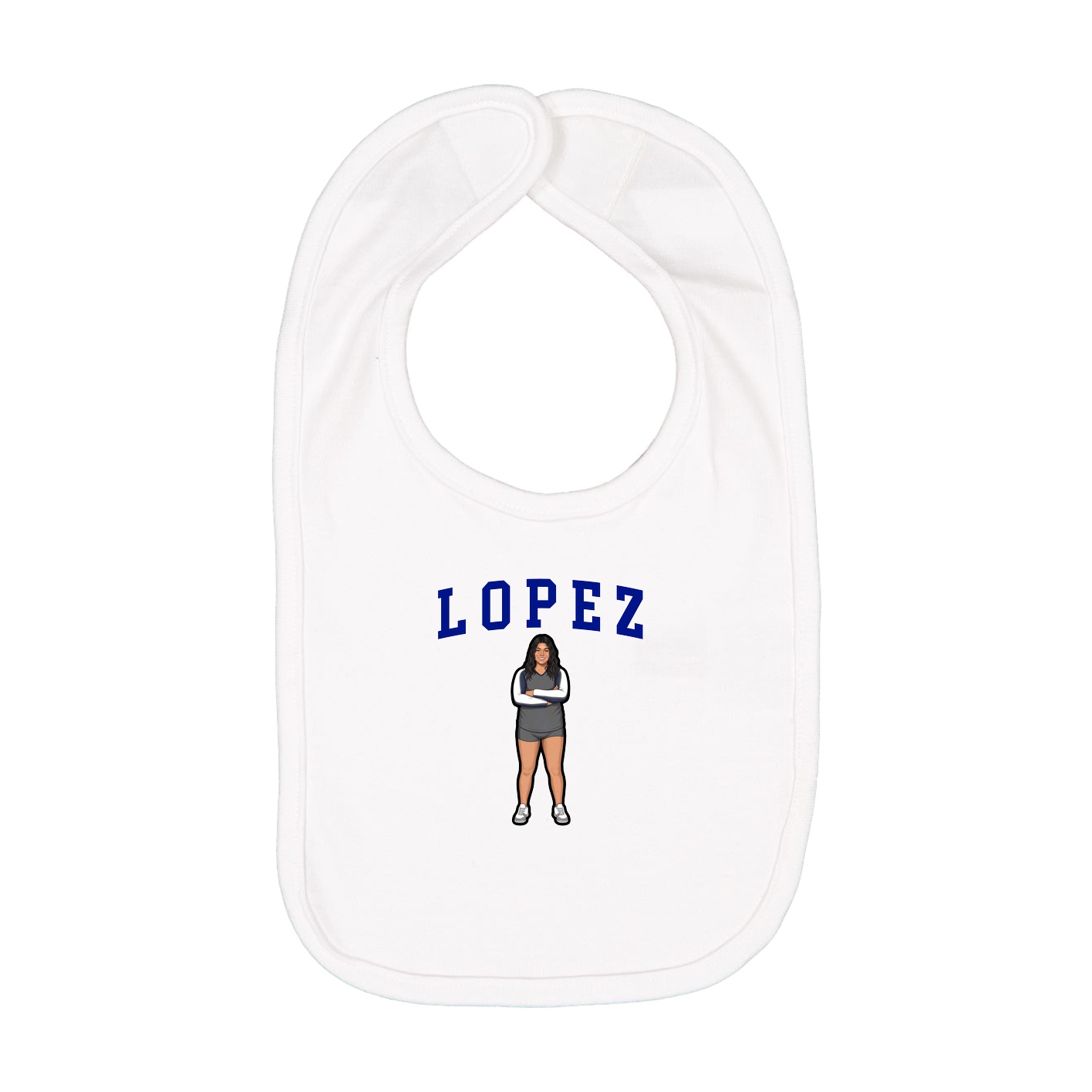 Infant Bib — Shirsey in White