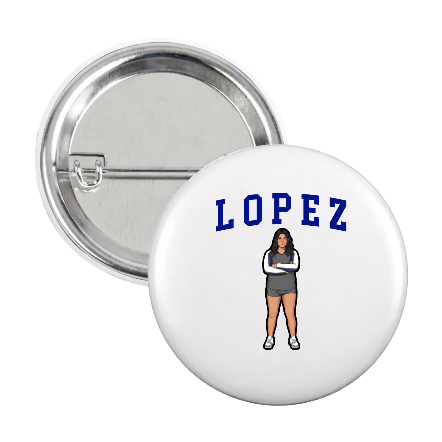 Game Day Button — Shirsey in White