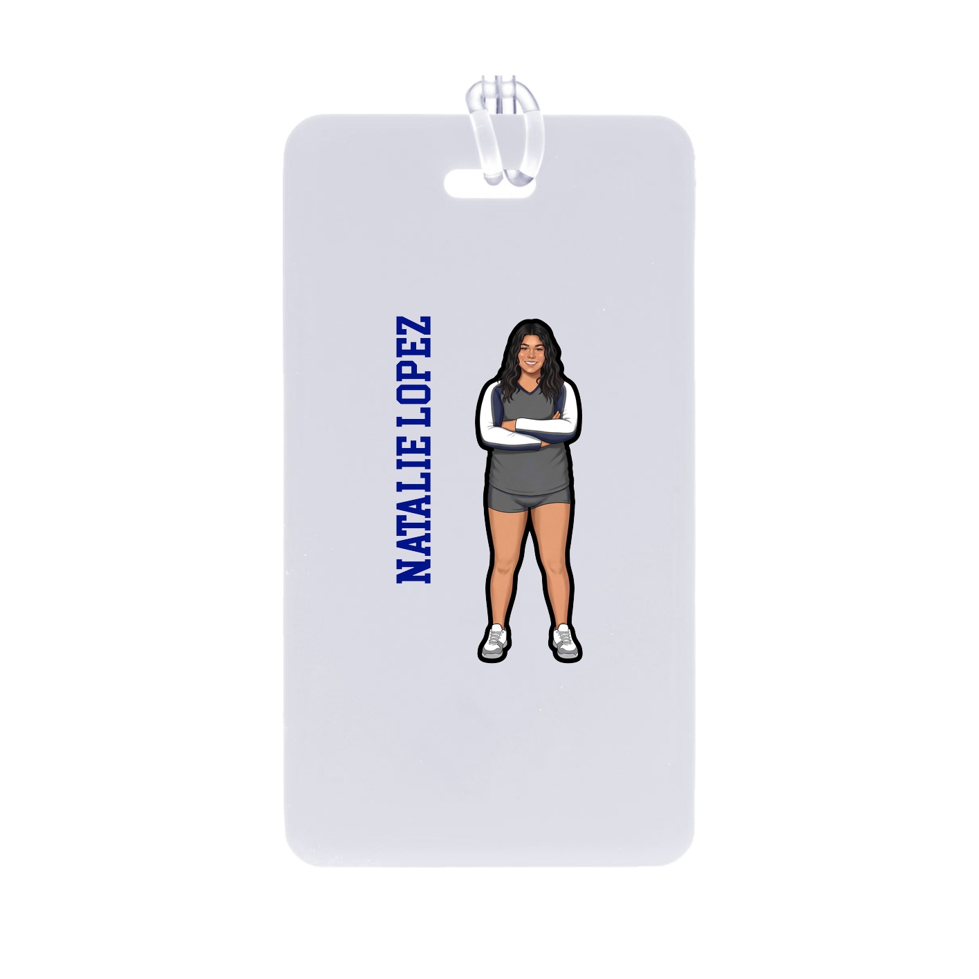 Bag Tag — Name Vertical in Classic