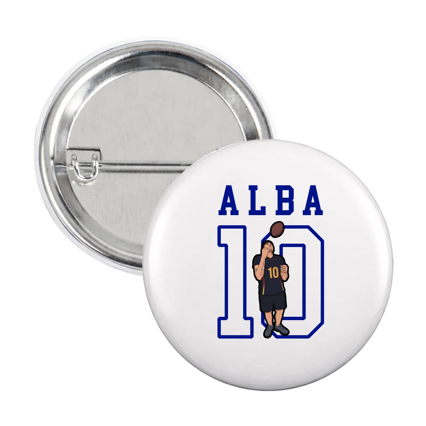Game Day Button — Shirsey in White