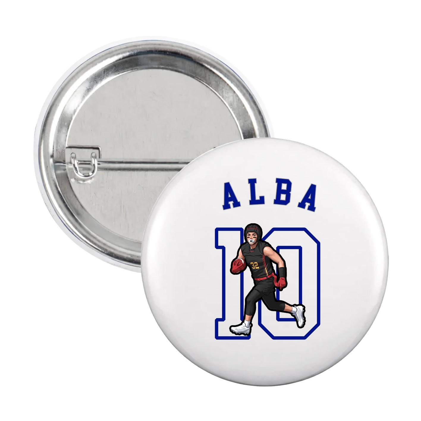 Game Day Button — Shirsey Arch in White