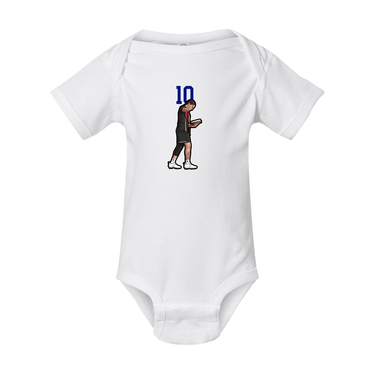 Baby Onesie — Number Top in White
