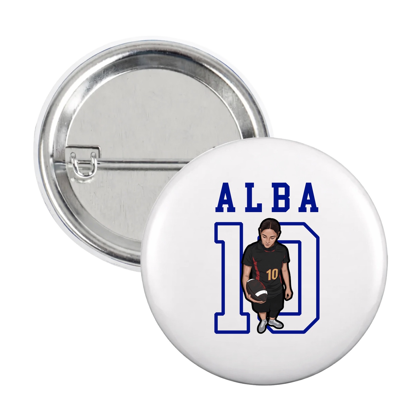 Game Day Button — Shirsey in White
