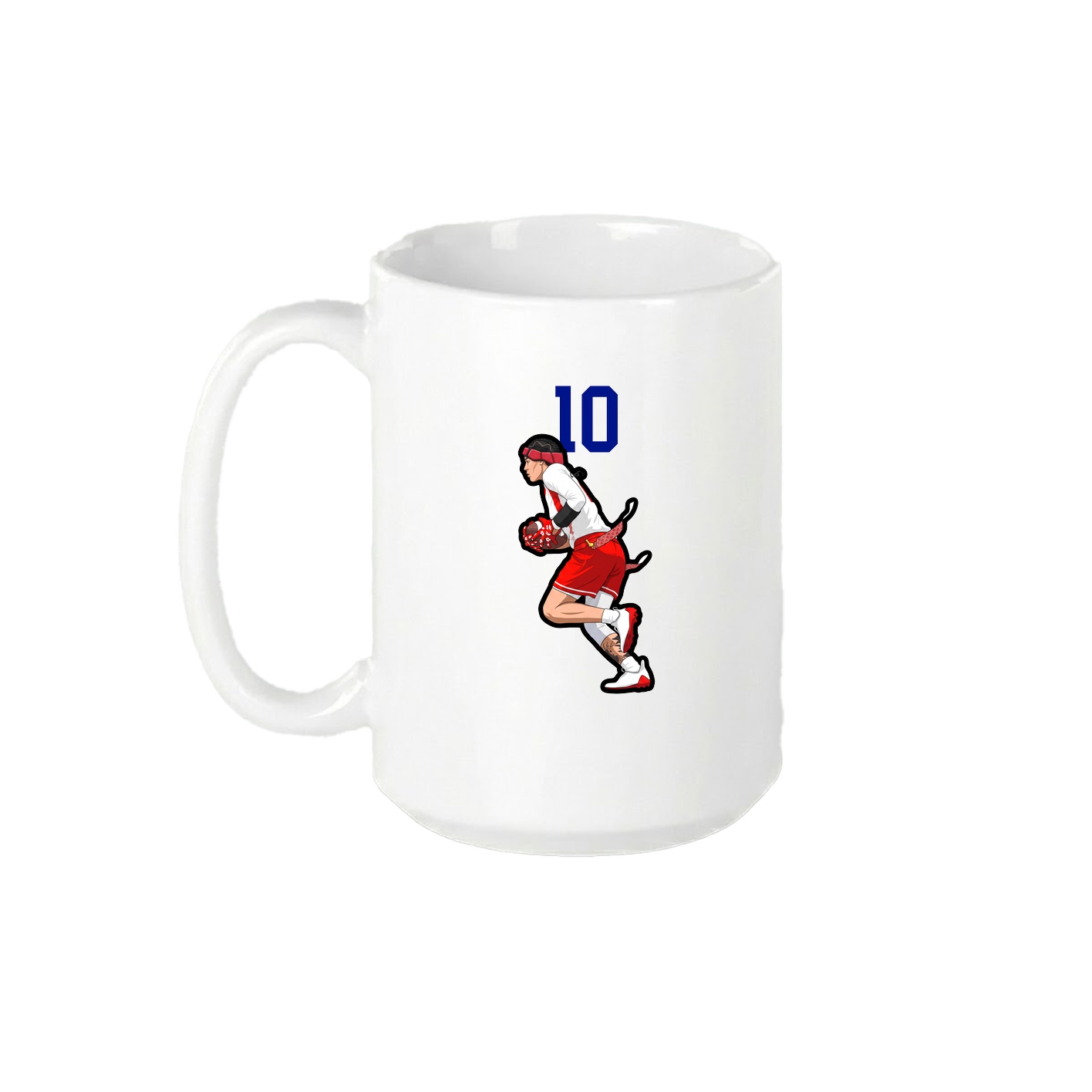 15oz Coffee Mug — Number Top in White