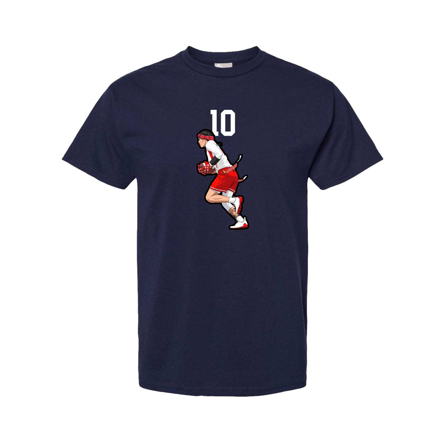 Tee — Number Top in Navy