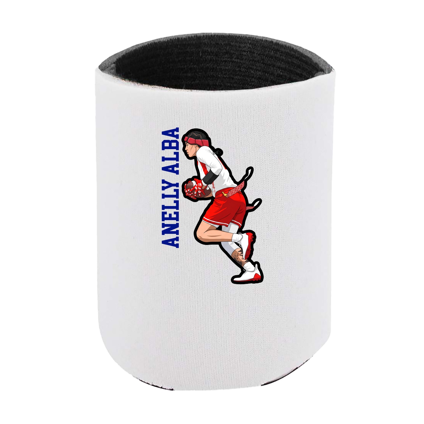 Can Holder — Name Vertical in White