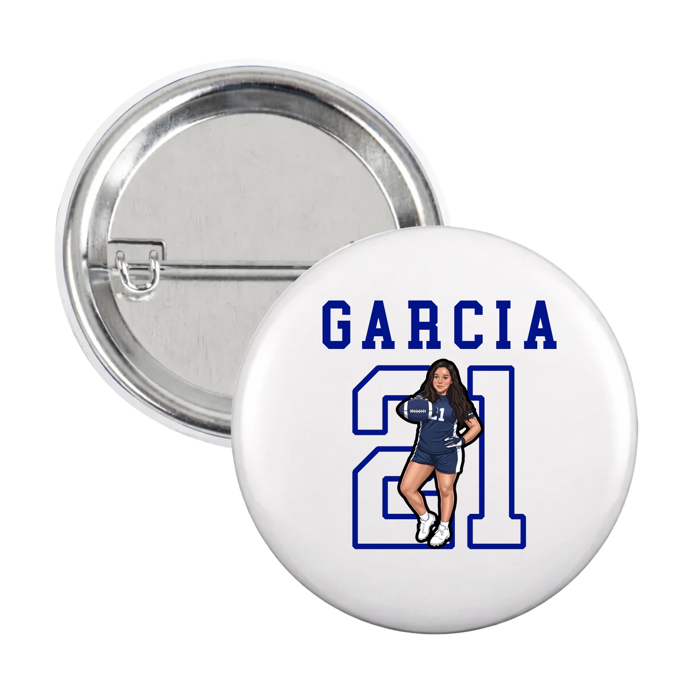 Game Day Button — Shirsey in White