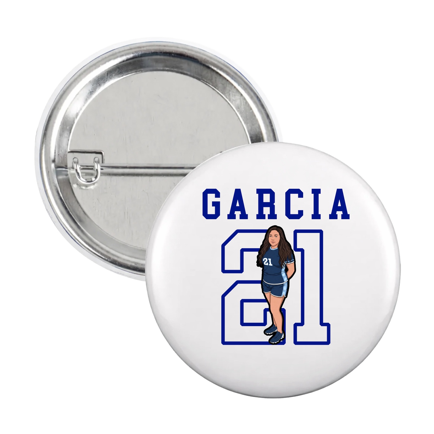 Game Day Button — Shirsey in White