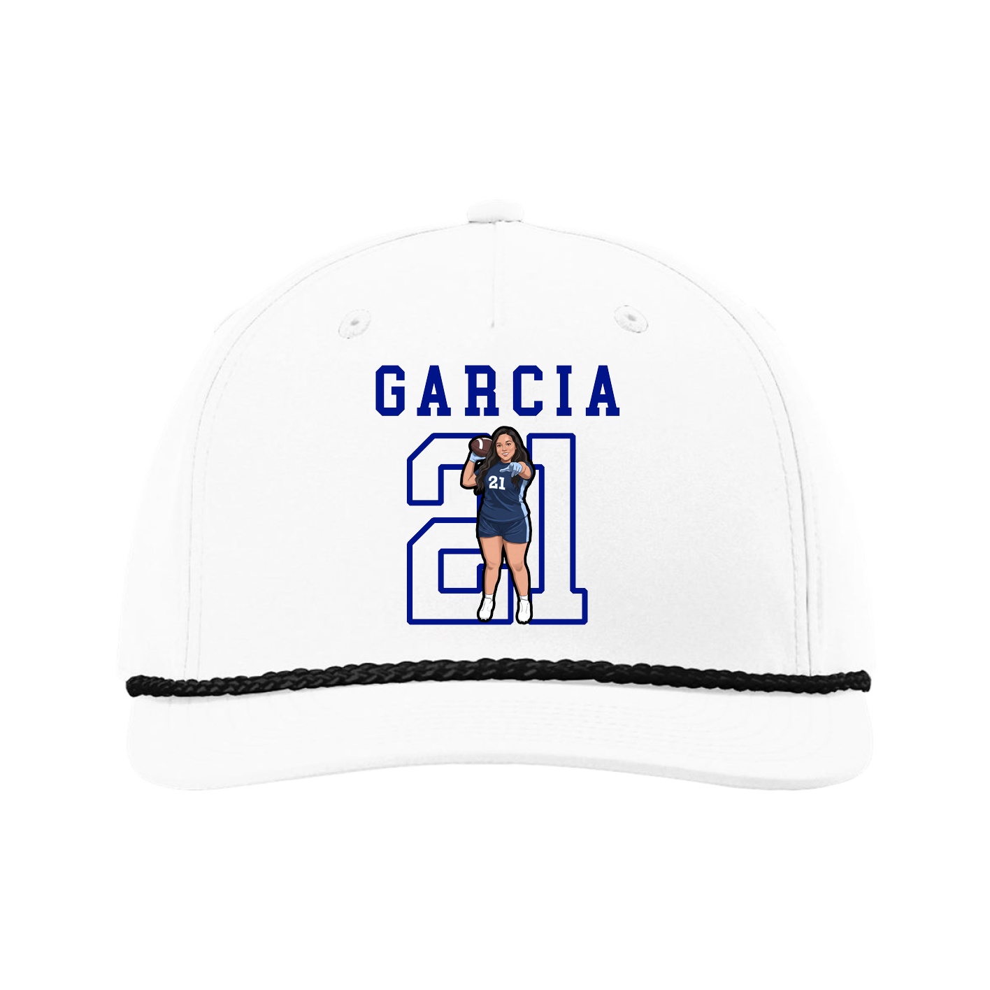 Five-Panel Classic Rope Cap — Shirsey in White