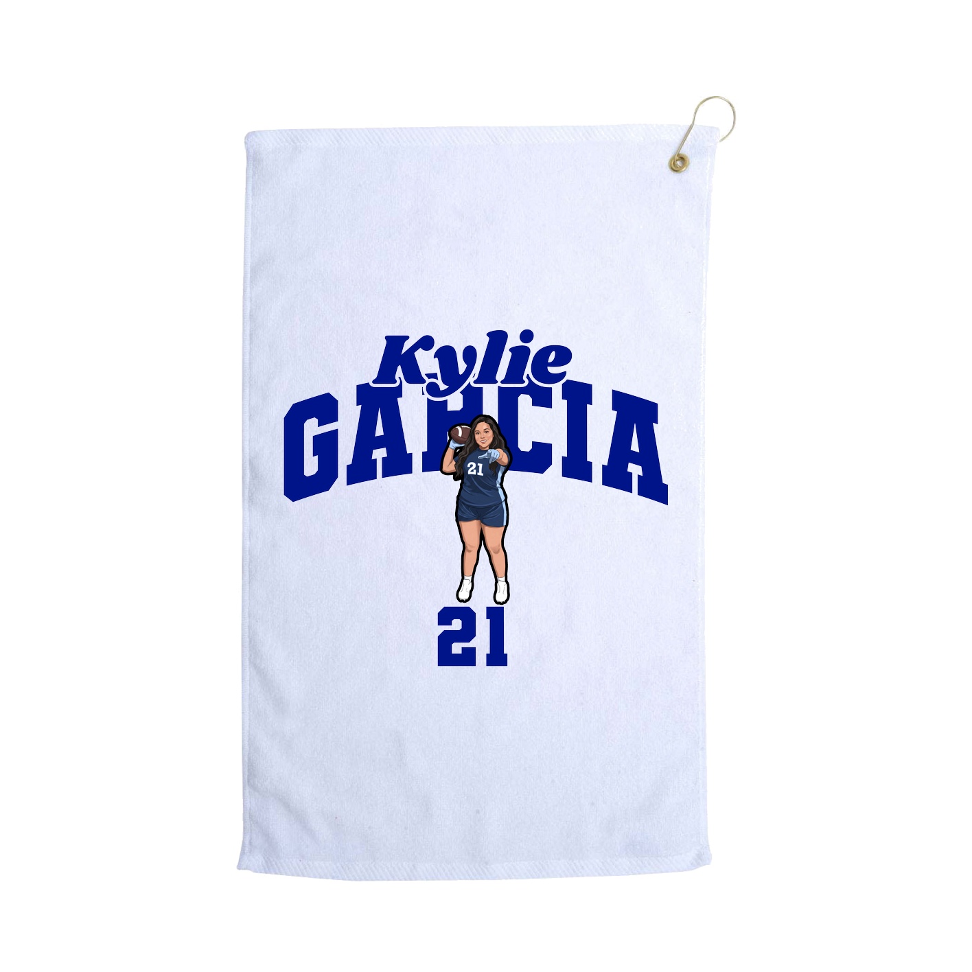 Golf Towel — Signature Arch in White