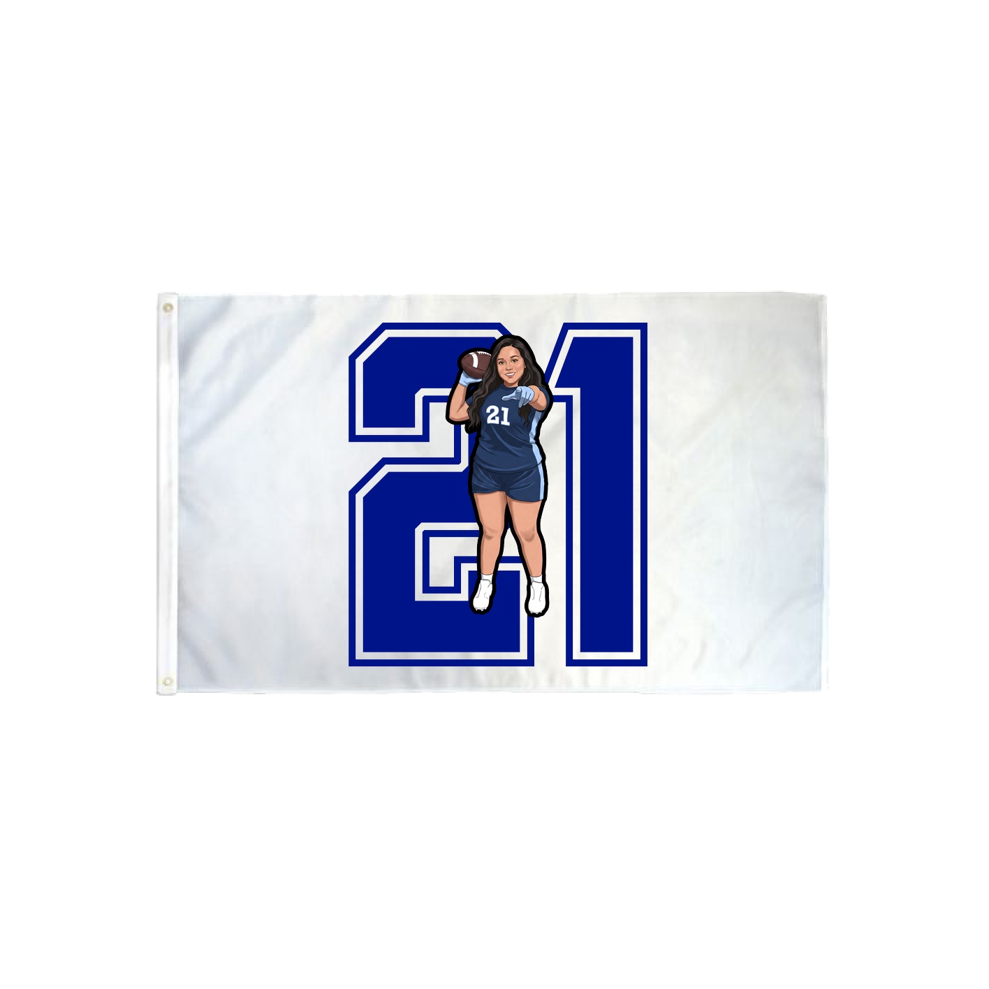 3x5 Flag — Number in Classic