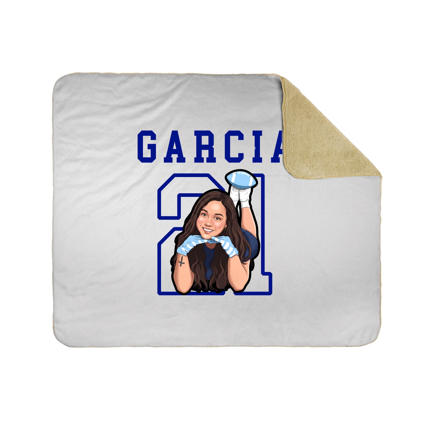 Throw Blanket — Shirsey in White