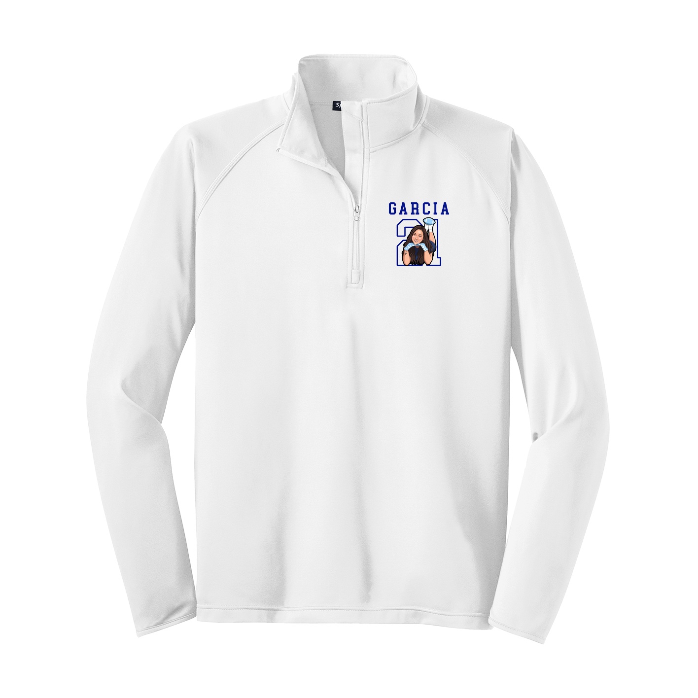 Q-Zip Pullover — Shirsey in White