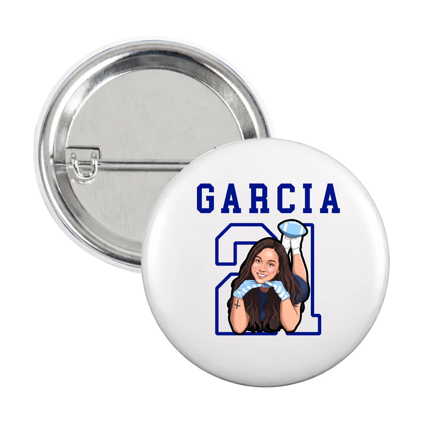 Game Day Button — Shirsey in White